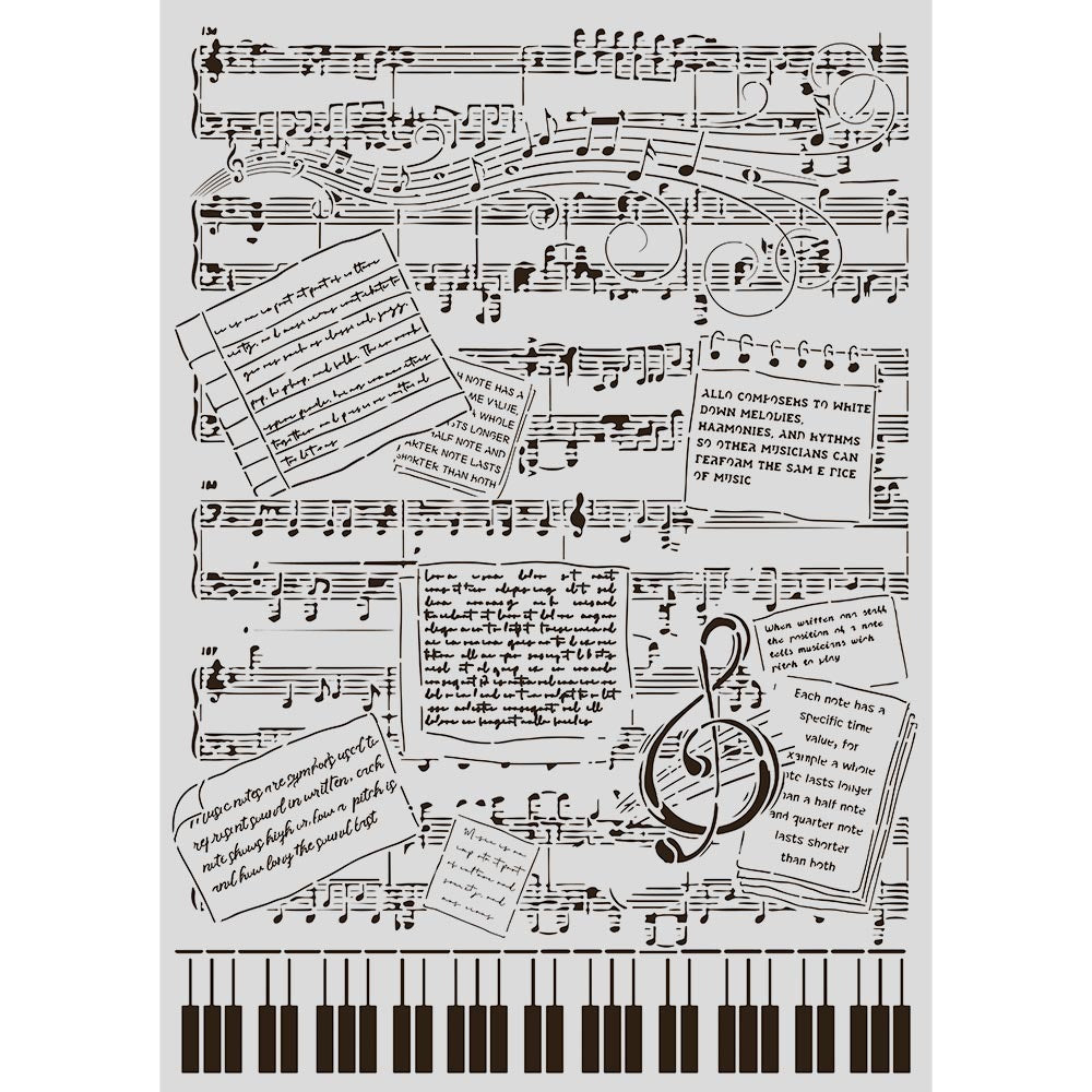 Stamperia Art Stories Media Stencil A3