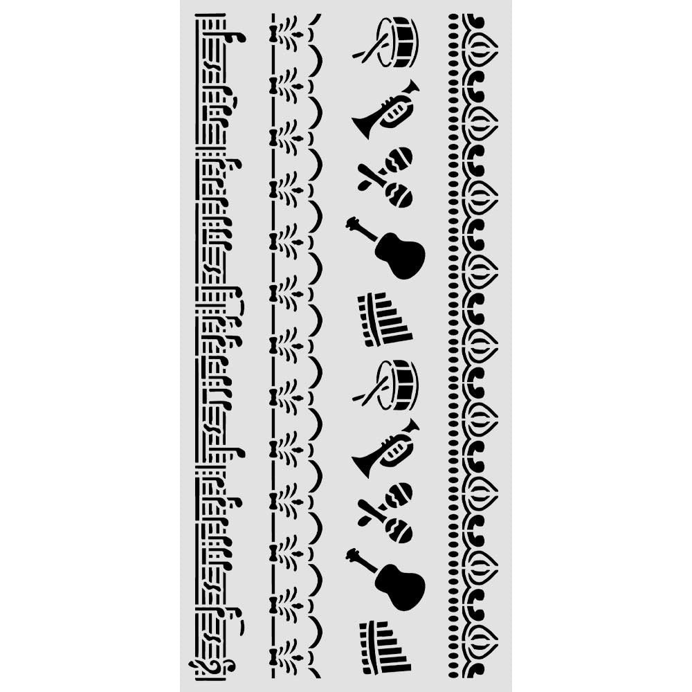 Stamperia Mix Media Stencil Borders