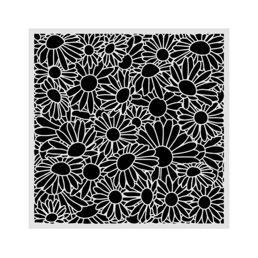Stamperia Mix Media Stencil Daisies Pattern