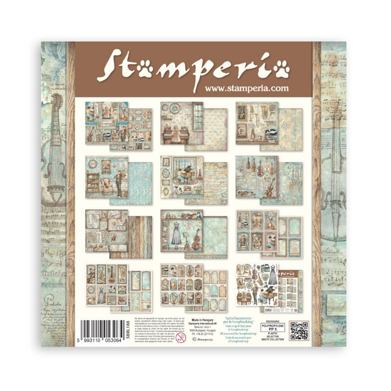 Stamperia 12x12 Paper Pad Symphony