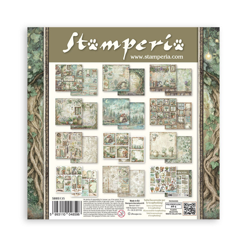 Stamperia Herbarium Silvae 8x8" Paper Pad