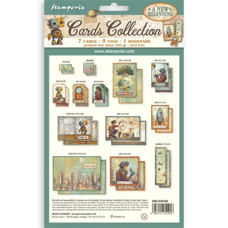 Stamperia A New Beginning Cards Collection