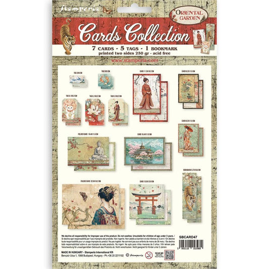Stamperia Cards Collection Oriental Garden