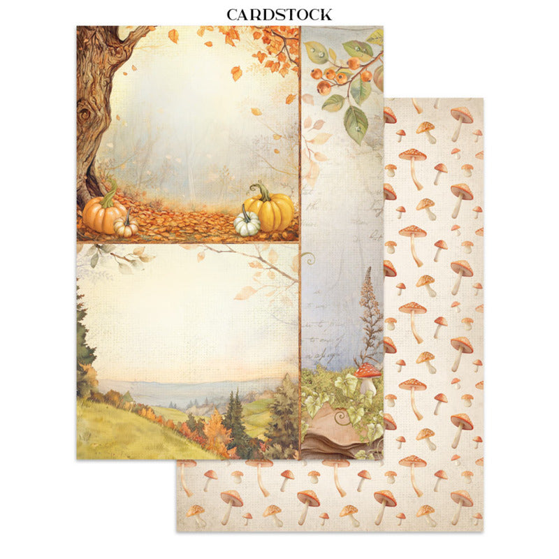 Stamperia - Whispering Woods - Junk Journal Backgrounds + Stickers + Cut Outs