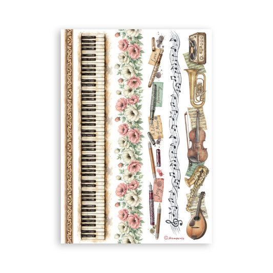 Stamperia A5 Washi Pad Symphony