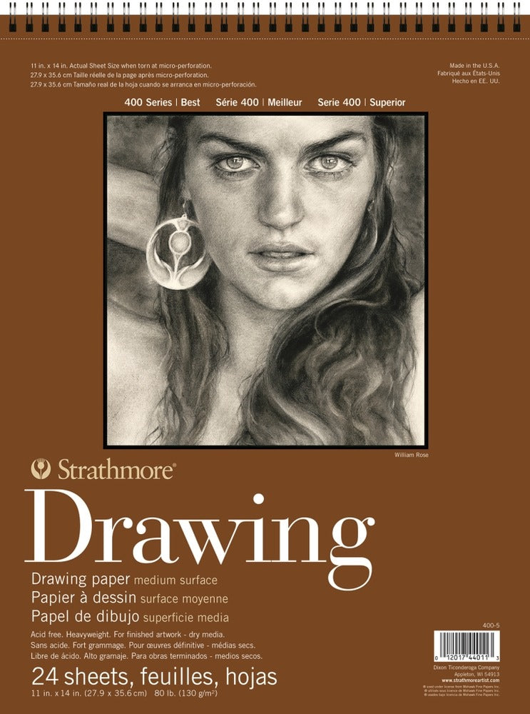Strathmore 400 Series Drawing Pad Medium Surface 11x14"