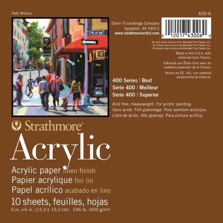 400 Series Acrylic Pad, 6" x 6"
