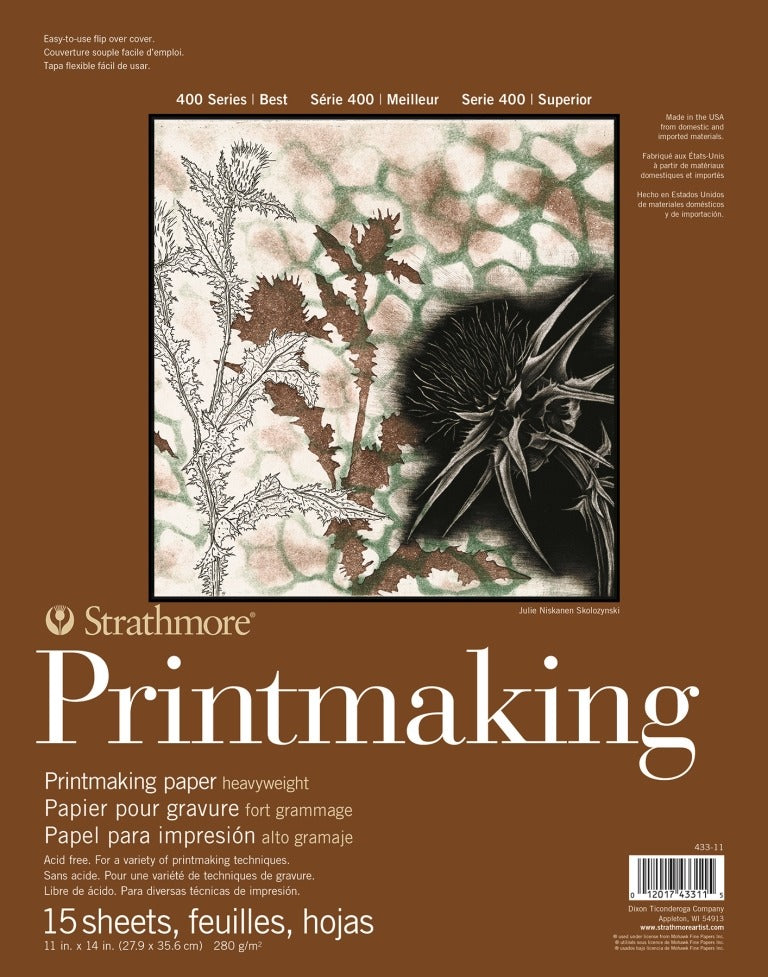 Strathmore 400 Series Heavyweight Printmaking Pad 11x14"