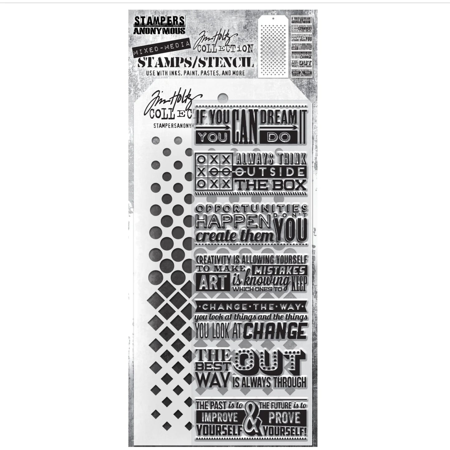 Stampers Anonymous & Tim Holtz - Mixed Media - Motivation 1