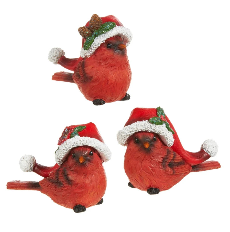 Cardinal Sanata Hat Figurine