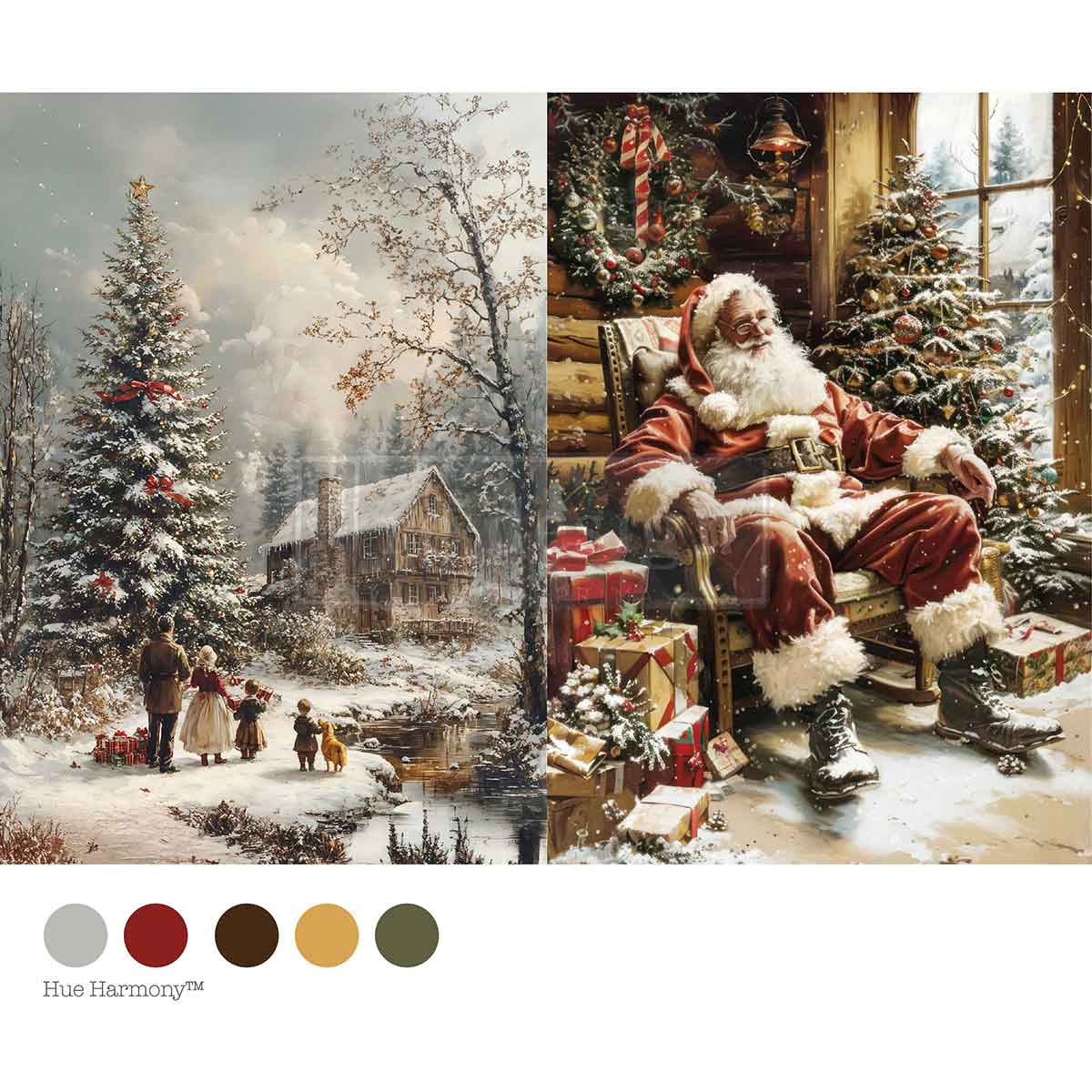 Re-Design With Prima® A4 Decoupage Fiber - Silent Night Stories 11.69x8.27"