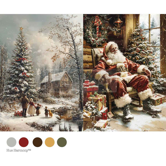 Re-Design With Prima® A4 Decoupage Fiber - Silent Night Stories 11.69x8.27"