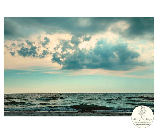 Painting Lady Designs : Stormy Sea Decoupage 24x36"