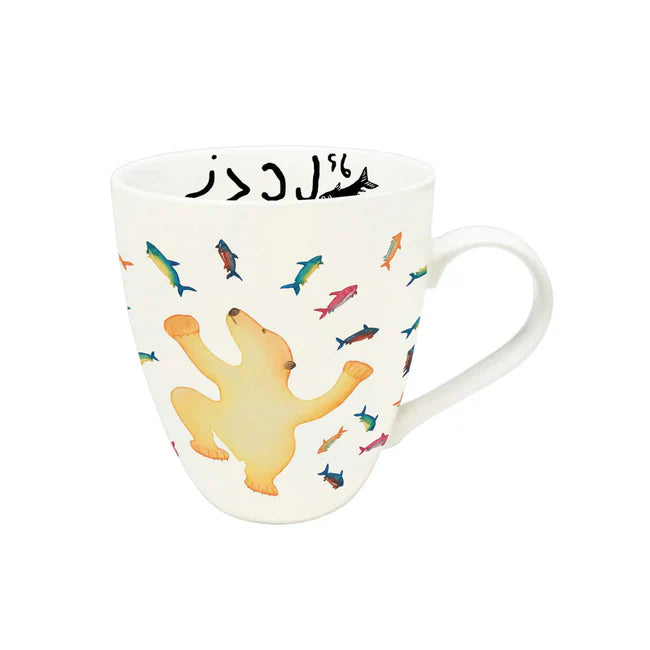 Indigenous Art Mug : Surfacing Bear Art by Cee Pootoogook