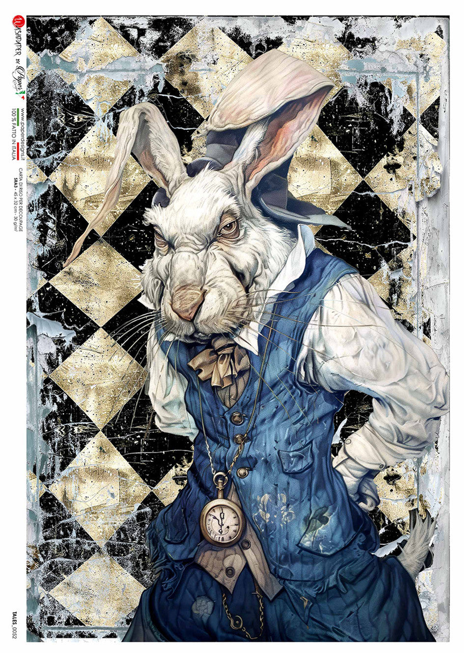 Paper Designs - Dark Rabbit A4 & A3 Rice Paper