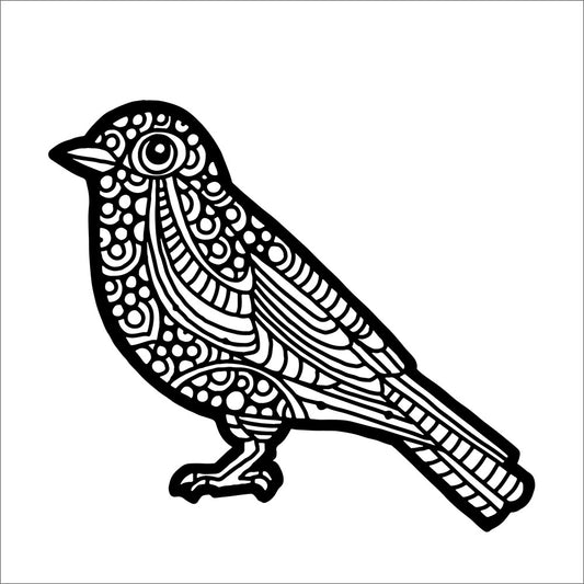 12x12 Stencil, Bluebird