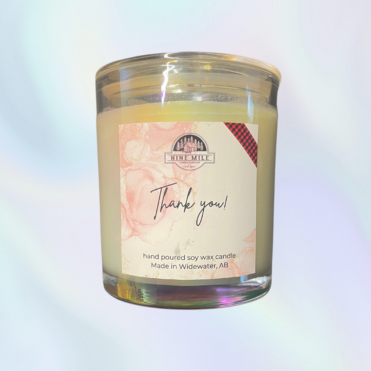 Nine Mile Soy Wax Iridescent Jar Candle Thank You