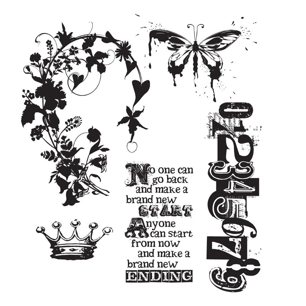 Stampers Anonymous - Tim Holtz - Cling Mounted Rubber Stamps - Fairytale Frenzy