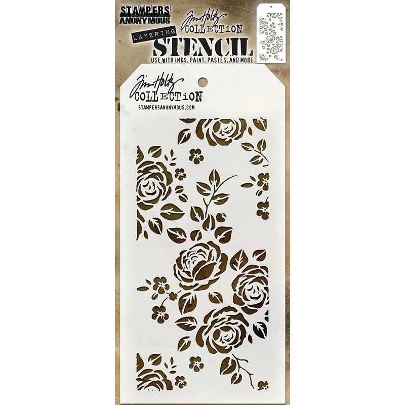 Tim Holtz & Stampers Anonymous - Layering Stencil - Roses