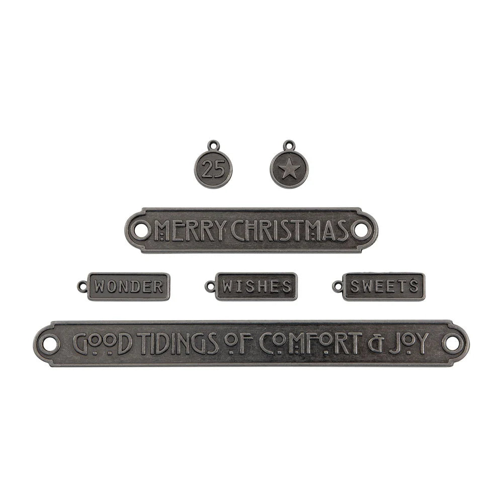 Tim Holtz Idea-Ology : 2024 Christmas Word - Plaques and Tags