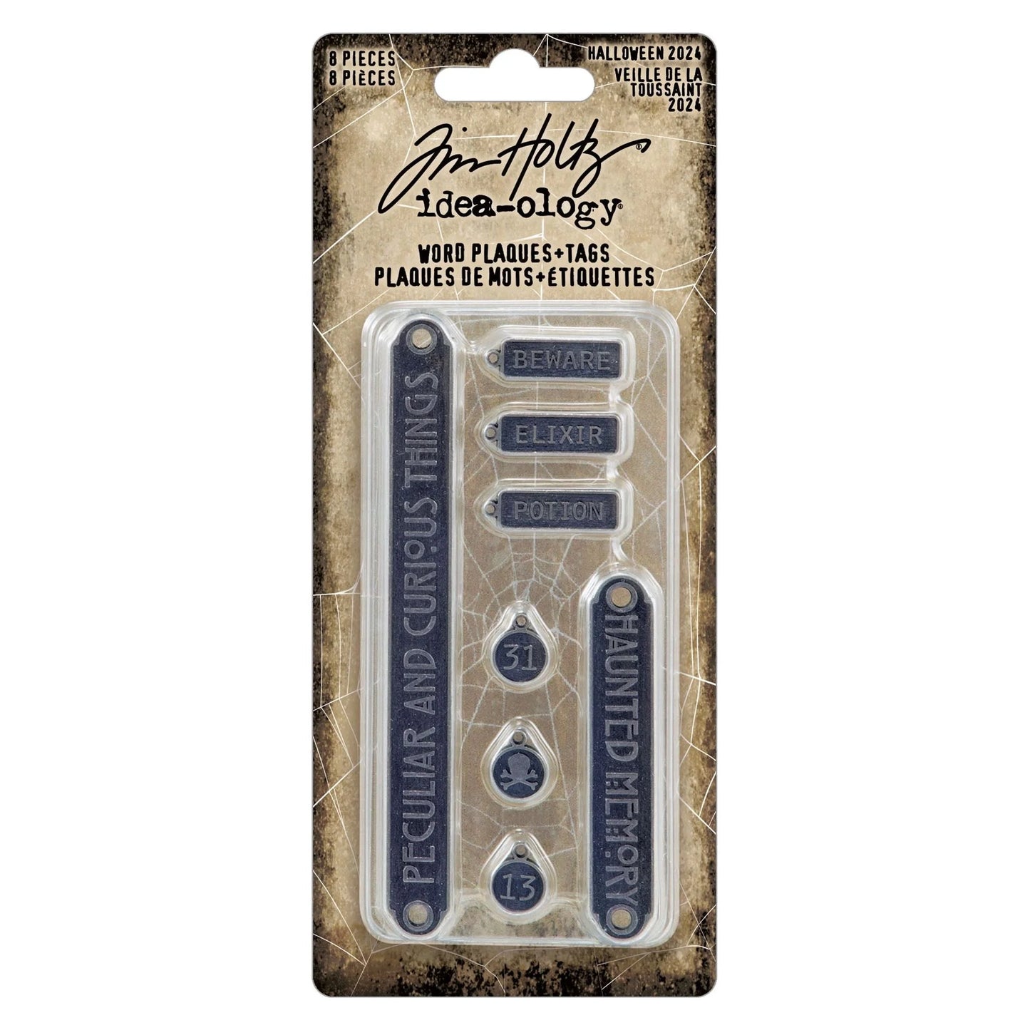 Tim Holtz Idea-Ology : 2024 Halloween Words - Plaques and Tags
