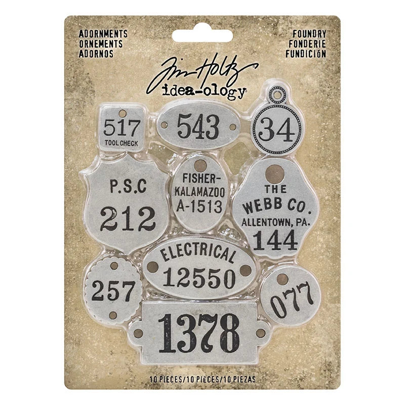 Tim Holtz Idea-Ology Foundry Adornments