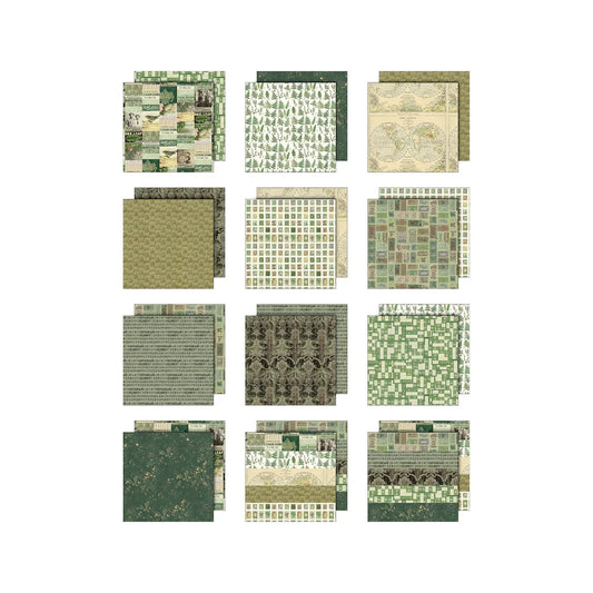Tim Holtz Palette Collection: Green 8x8"