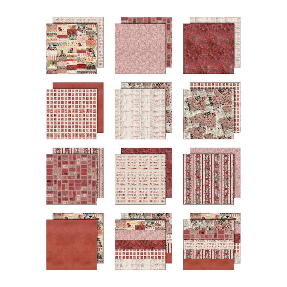 Tim Holtz Idea-ology 12x12" Palette Collection: Red