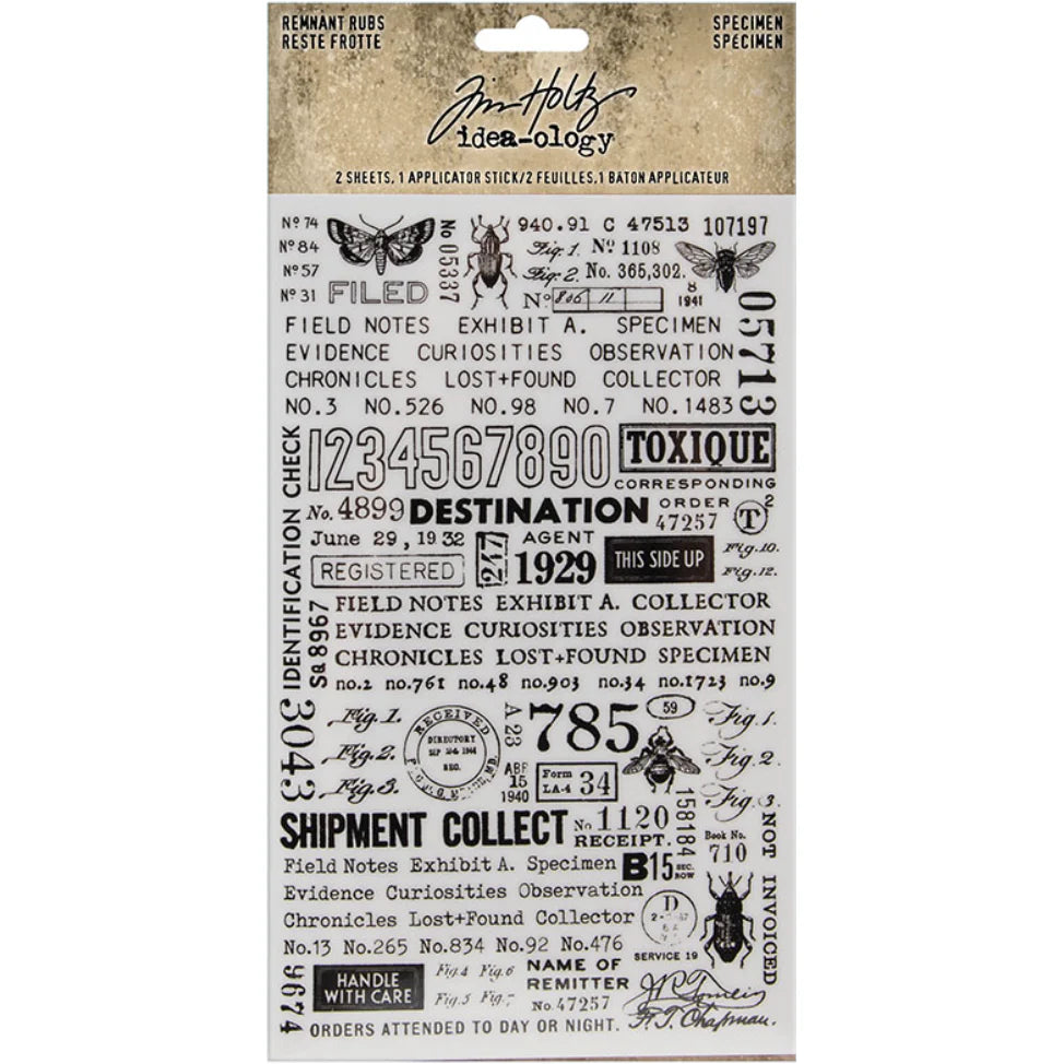 Tim Holtz Remnant Rubs Specimen