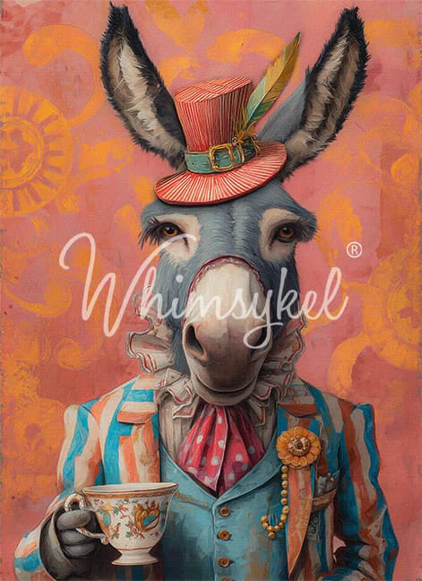 Whimsykel Designs : Decoupage Paper : Time for Tea 21x29"