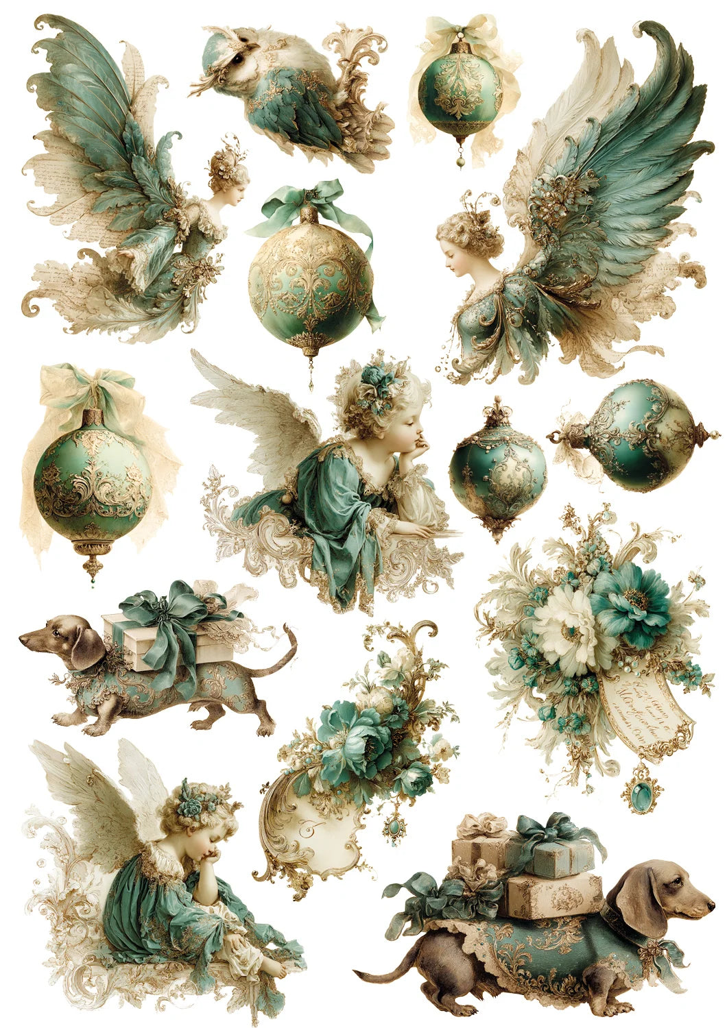 Lablanche Transfer Motif : Christmas Angels