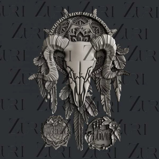Zuri Moulds - Tribal Skull
