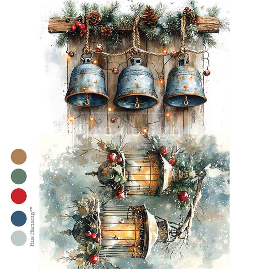 Re-Design With Prima® A4 Decoupage Fiber - Twilight Nesting 11.69x8.27"