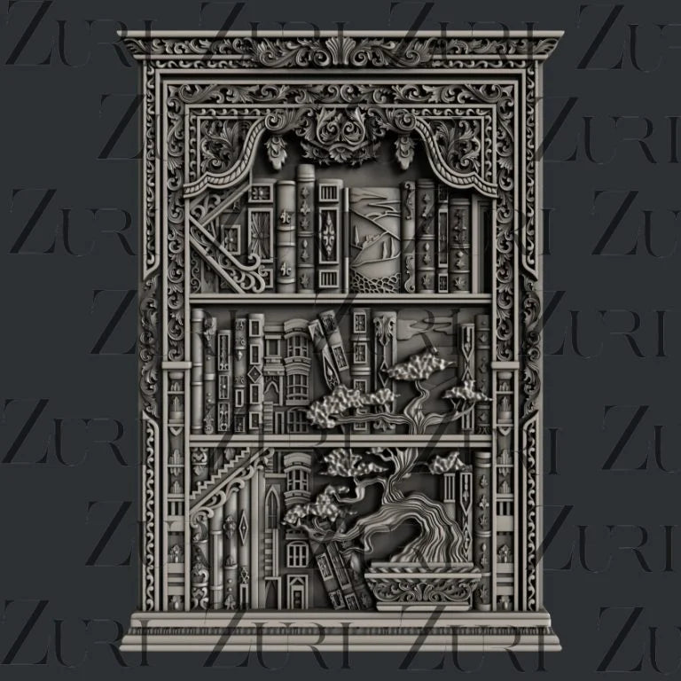 Zuri Vintage Bookcase