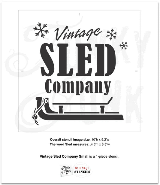 Funky Junk Sled Company Stencil