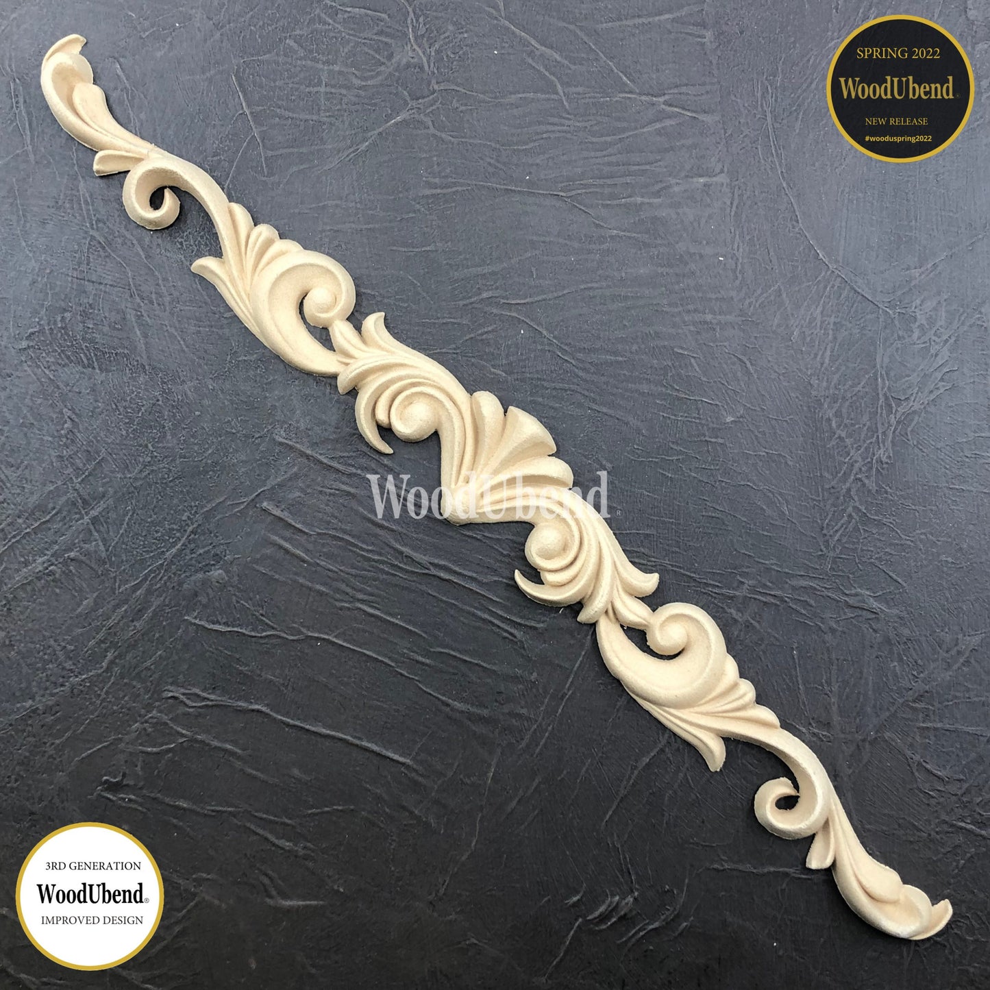 Woodubend Pack of 2 Pediments 47.5x5x1.2