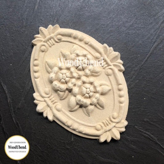 Woodubend Pack of Two Floral Plaques