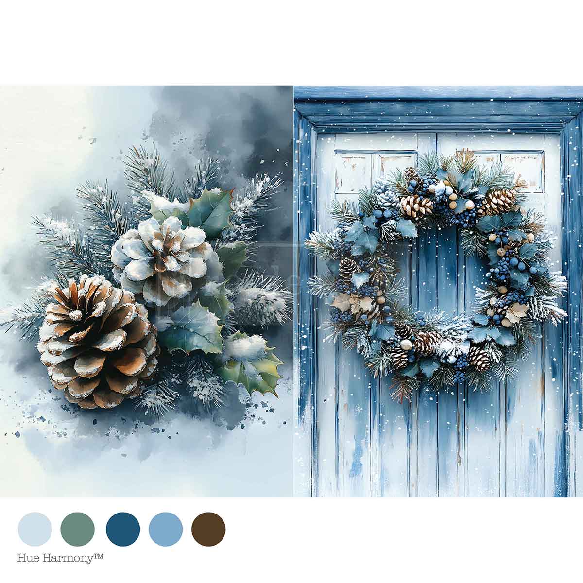 Re-Design With Prima® A4 Decoupage - Wreath Of Whispers 11.69x8.27"