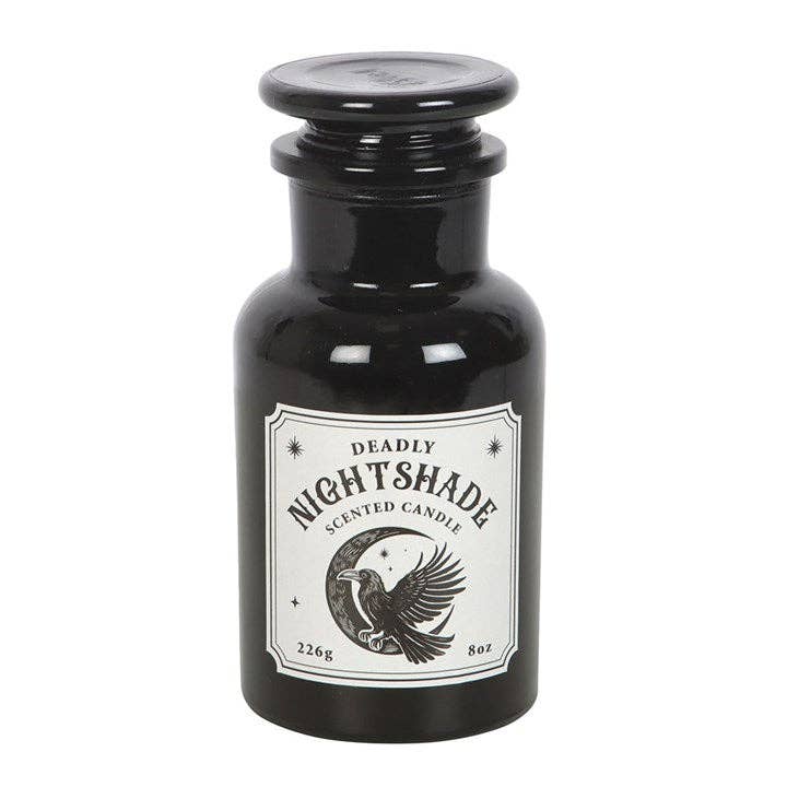 Something Different Wholesale Mystic Raven Deadly Nightshade Gothic Apothecary Candle