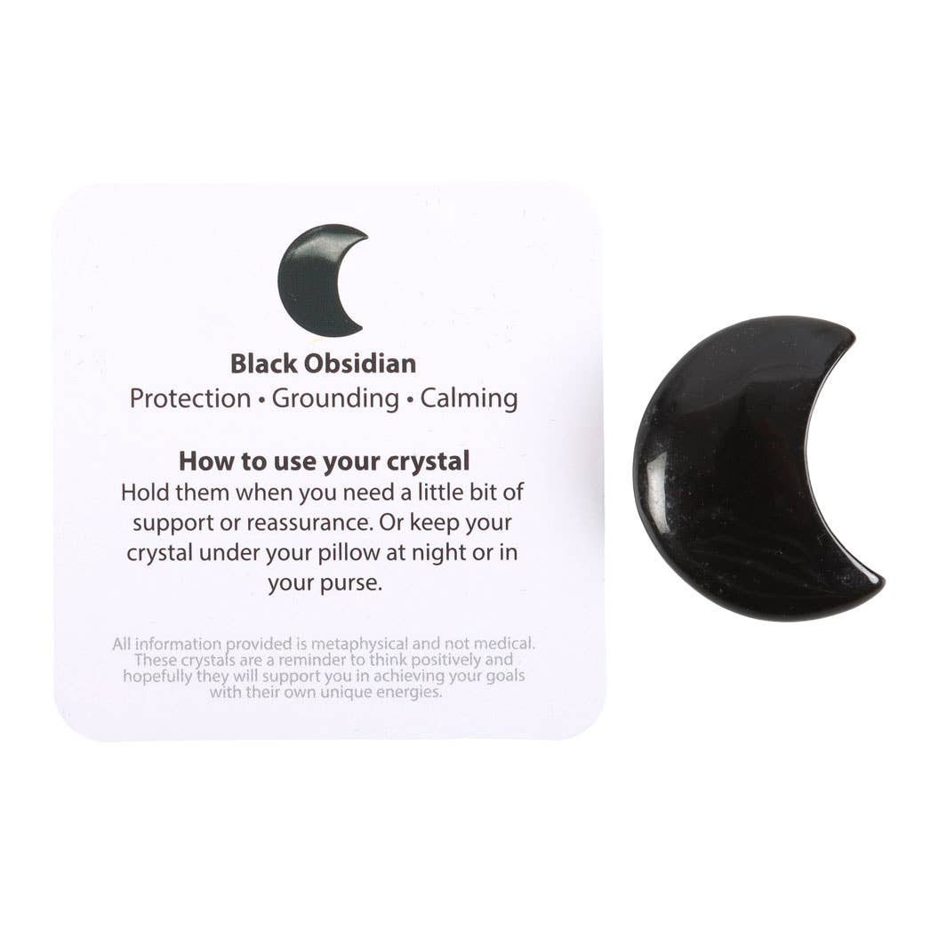 Something Different Wholesale The Darkest Nights Black Obisidian Moon in a Bag