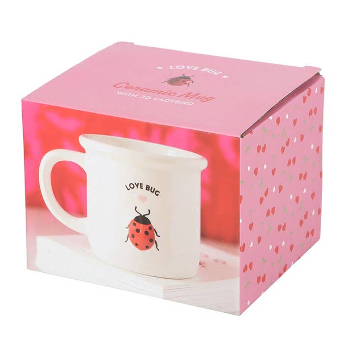 Love Bug Lady Bug Ceramic Mug