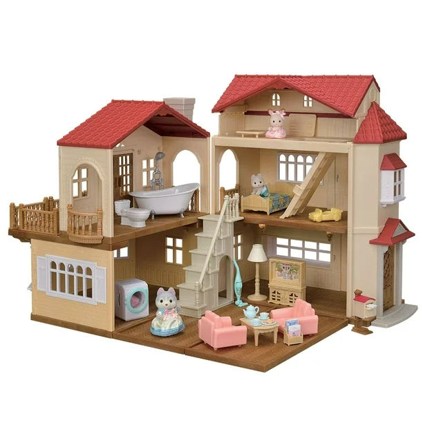 Calico Critters - Red Roof Country Home Gift Set ~ Secret Attic Playroom