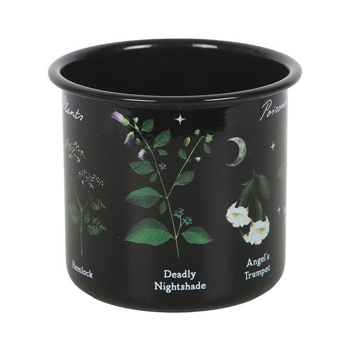 Something Different Wholesale Poisonous Plants Gothic Botanical Enamel Mug