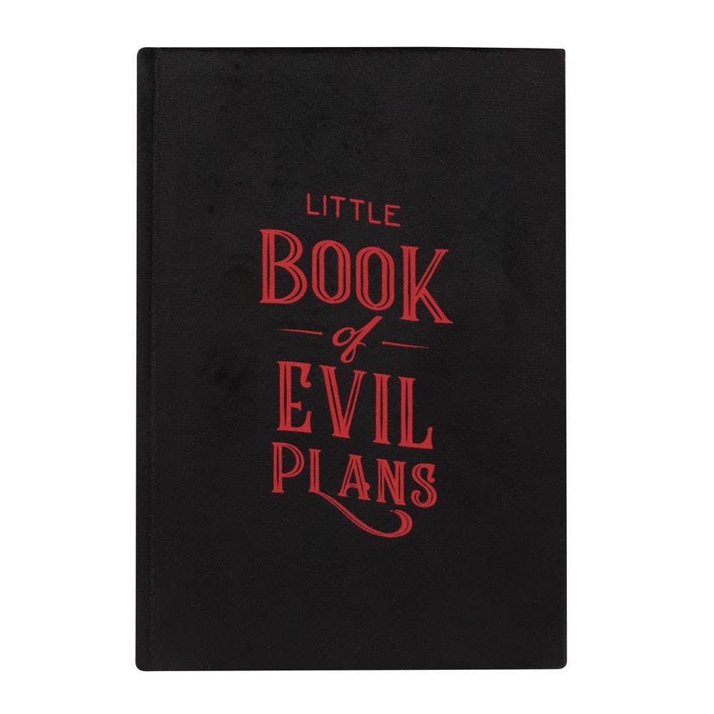 Something Different Wholesale Little Book Of Evil Plans Gothic Vampire Velvet A5 Notebook