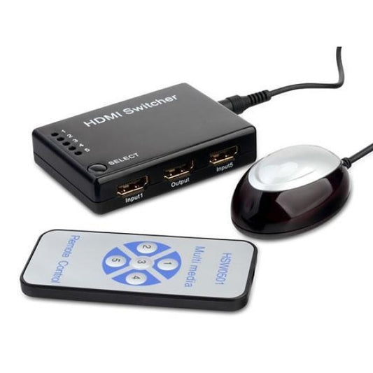 TECHLY 5 PORT HDMI SWITCH W/ REMOTE