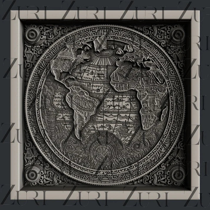 Zuri Designs Inc : World Coaster