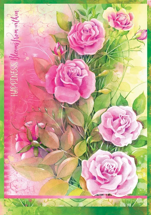 Pink Ink Designs Garden Roses Rice Paper
