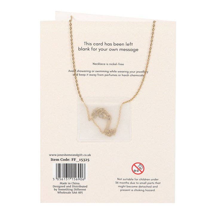 Something Different Wholesale Pink Aura Crystal Mushroom Necklace Greeting Card