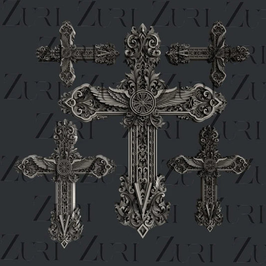 Zuri Ornate Cross Set 1