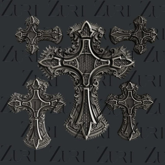Ornate Cross Set 4